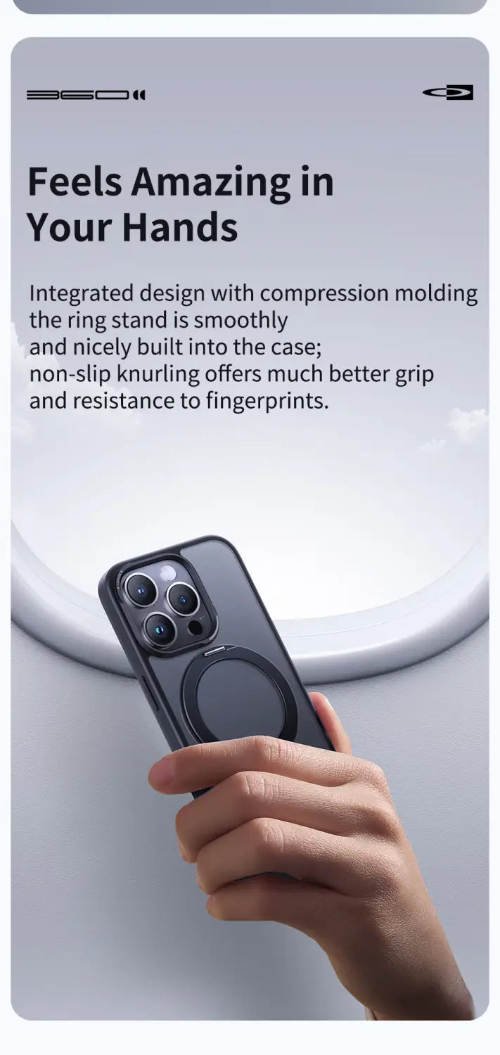 Baseus Magnetic 360 degree rotatable Ring Kickstand Phone