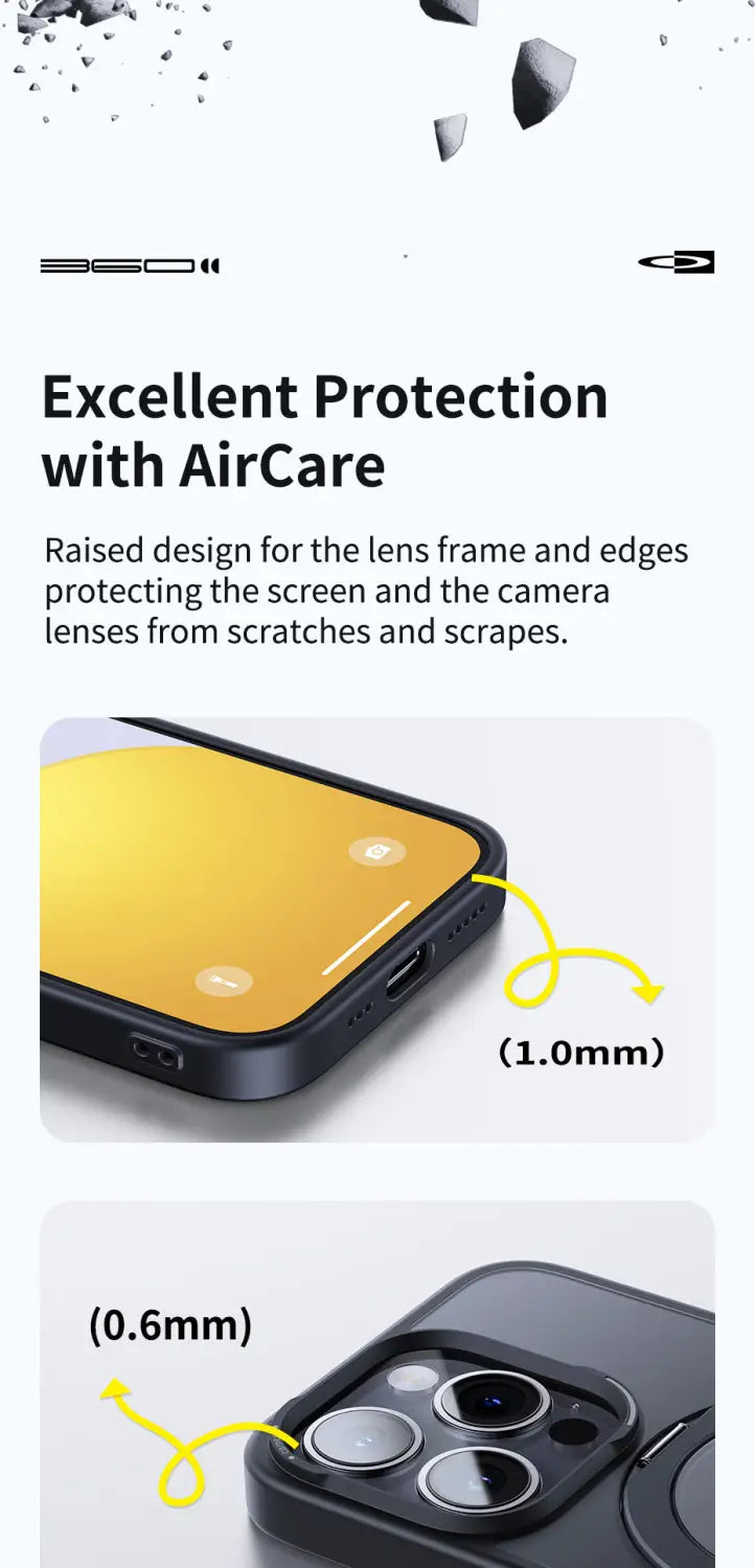 Baseus Magnetic 360 degree rotatable Ring Kickstand Phone