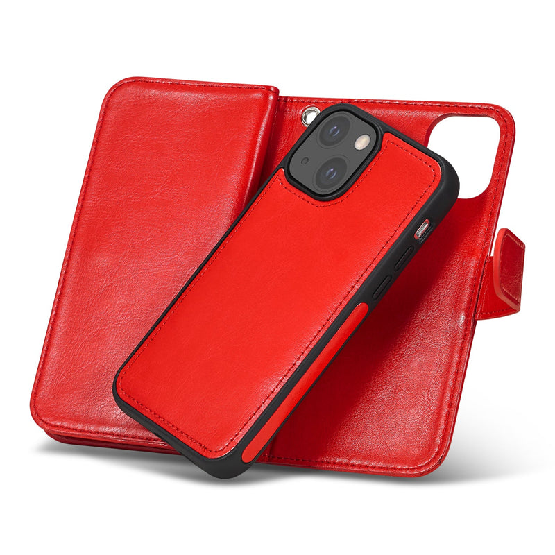 iPhone 13 Mini Case Double Wallet (Red)