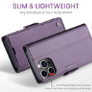 iPhone 14 Pro CaseMe 023 Wallet Flip Cover, RFID Protection, Card Holder