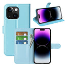 iPhone 15 PU Wallet Case [LightBlue]