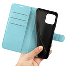 iPhone 15 PU Wallet Case [LightBlue]