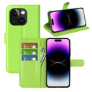 iPhone 15 PU Wallet Case [Green]