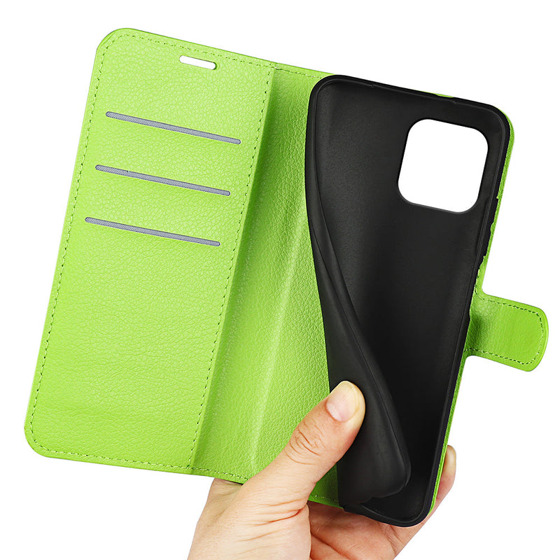 iPhone 15 PU Wallet Case [Green]
