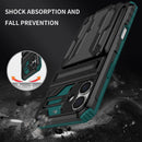 iPhone 16 Heavy Duty Kickstand Card Holder Case Shockproof Teal
