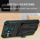 iPhone 16 Heavy Duty Kickstand Card Holder Case Shockproof Teal
