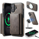 iPhone 16 DG.Ming MagSafe Wallet Case (Coffee)