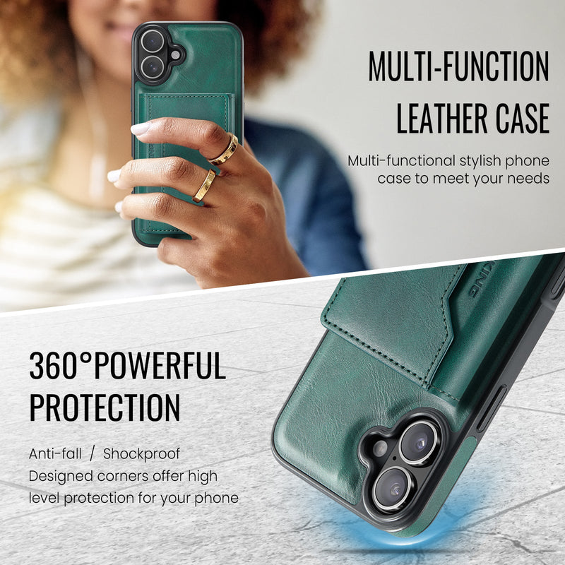iPhone 16 DG.Ming MagSafe Wallet Case (Green)