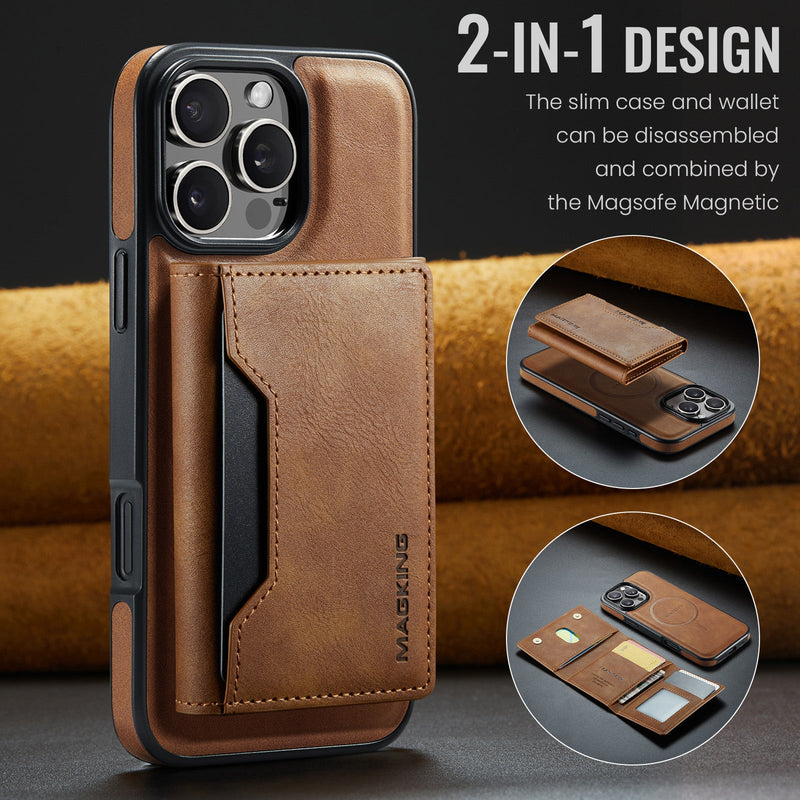 iPhone 17 Pro DG.Ming MagSafe Wallet Case [Brown]