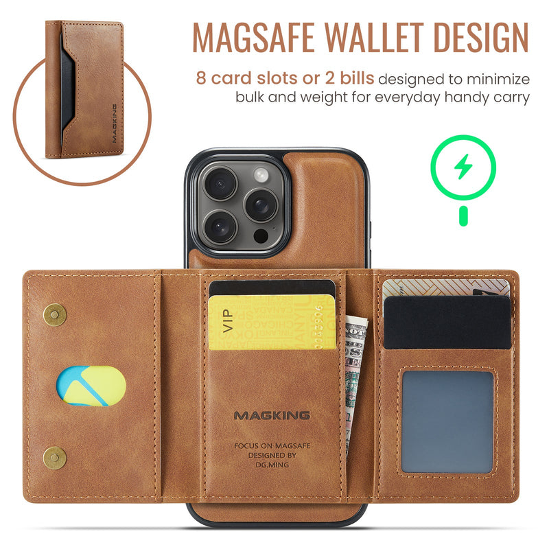 iPhone 17 Pro Max DG.Ming MagSafe Wallet Case [Brown]