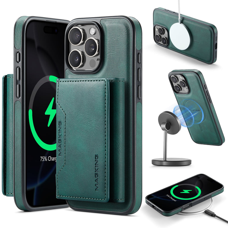 iPhone 16 Pro DG.Ming MagSafe Wallet Case (Green)