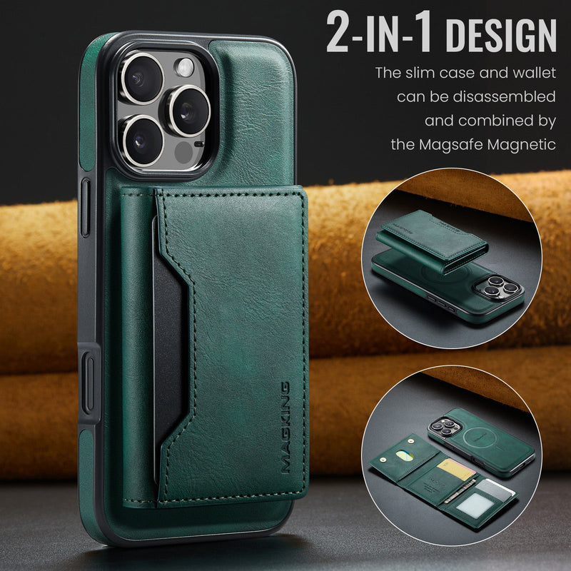 iPhone 16 Pro DG.Ming MagSafe Wallet Case (Green)