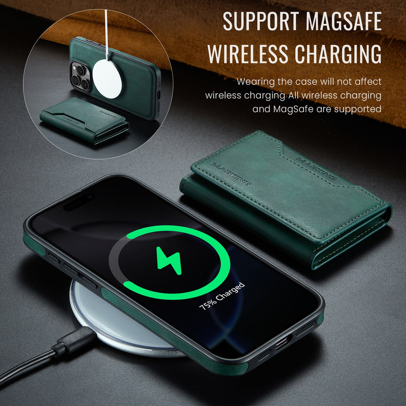 iPhone 16 Pro DG.Ming MagSafe Wallet Case (Green)