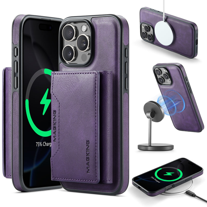 iPhone 17 Air DG.Ming MagSafe Wallet Case [Purple]