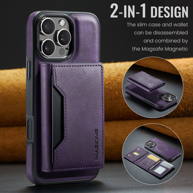 iPhone 17 Pro DG.Ming MagSafe Wallet Case [Purple]