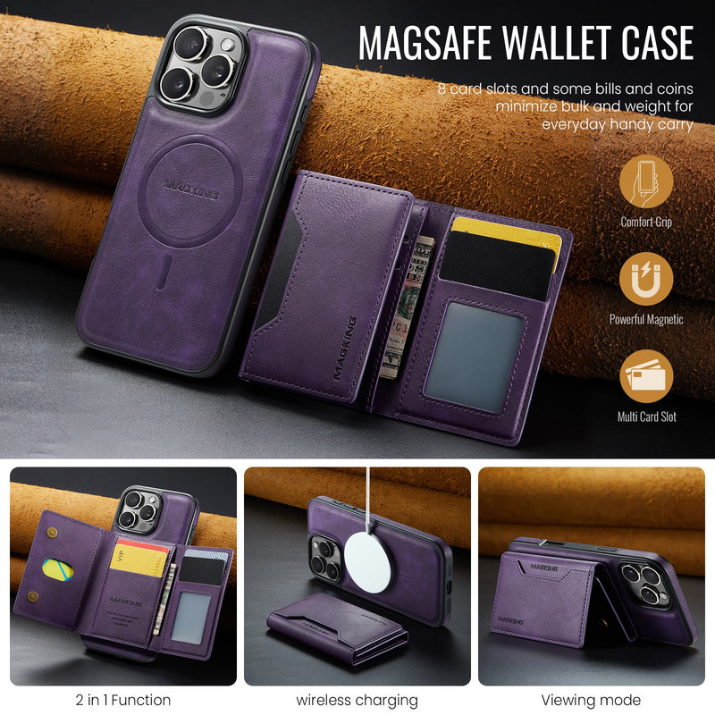 iPhone 17 Pro Max DG.Ming MagSafe Wallet Case [Purple]