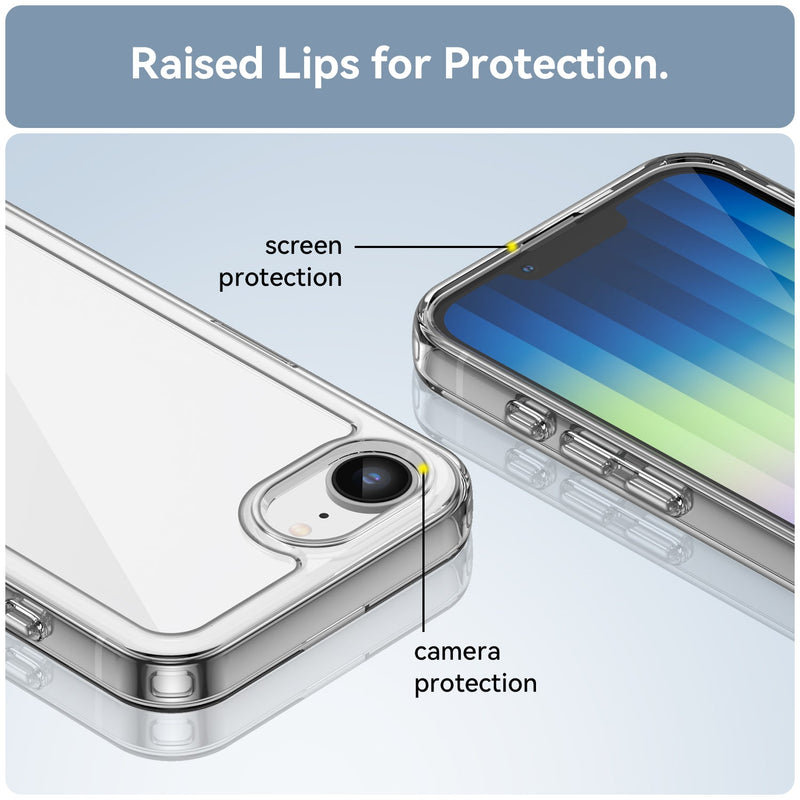 iPhone 16e Soft TPU Bumper Case [Clear]