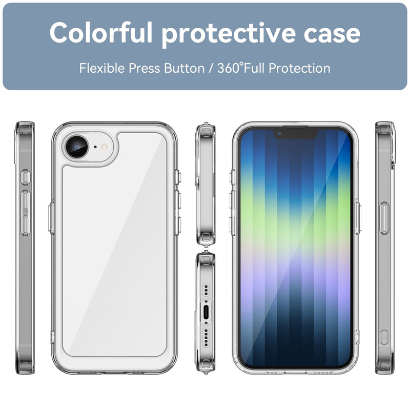 iPhone 16e Soft TPU Bumper Case [Clear]