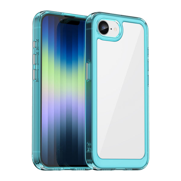 iPhone 16e Soft TPU Bumper Case [Clear Blue]
