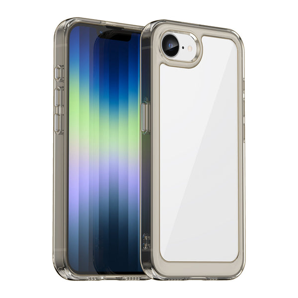 iPhone 16e Soft TPU Bumper Case [Clear Gray]