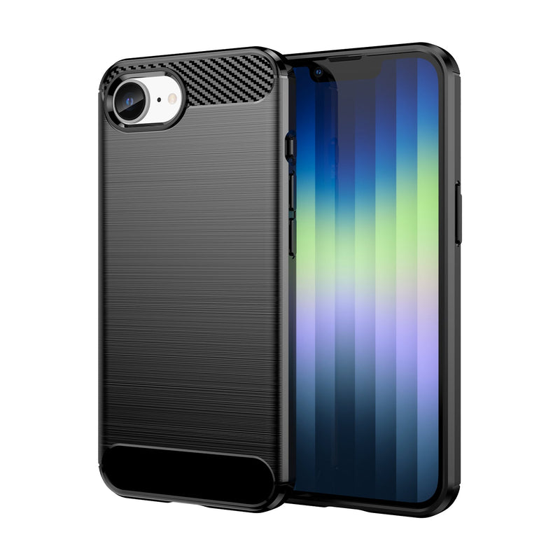 iPhone 16e Carbon Fibre Brushed Case [Black]