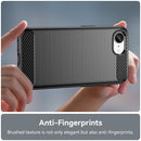 iPhone 16e Carbon Fibre Brushed Case [Black]