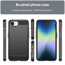 iPhone 16e Carbon Fibre Brushed Case [Black]