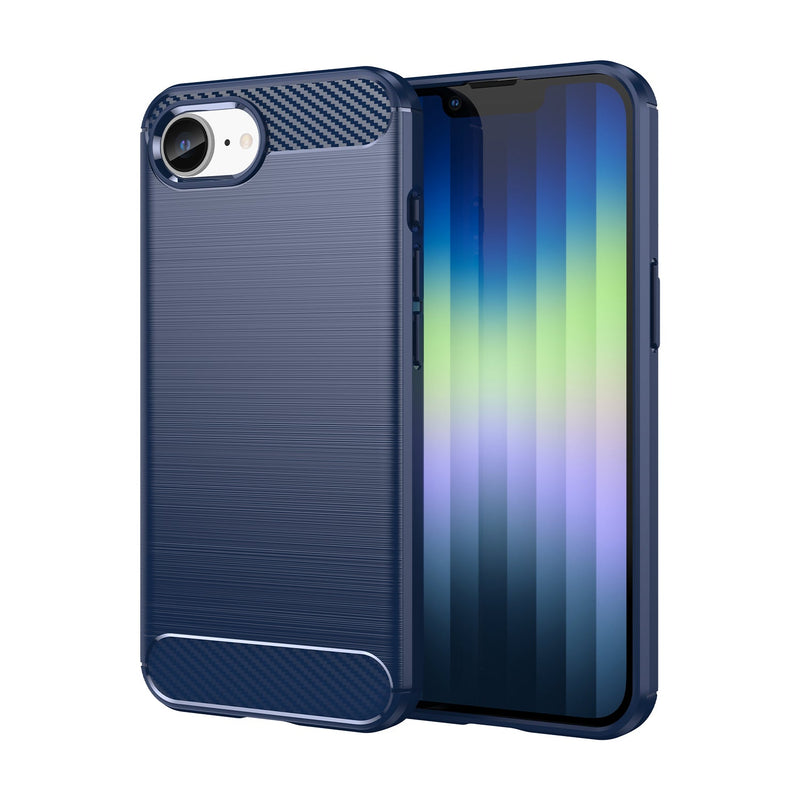 iPhone 16e Carbon Fibre Brushed Case [Navy]