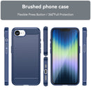 iPhone 16e Carbon Fibre Brushed Case [Navy]