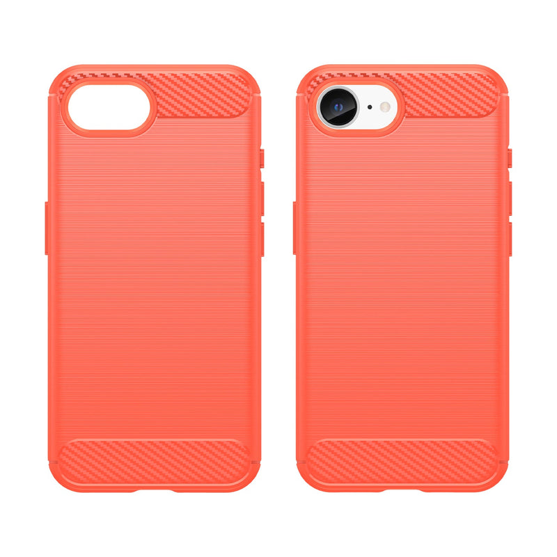 iPhone 16e Carbon Fibre Brushed Case [Red]