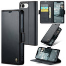 iPhone 16e 17e CaseMe Retro Wallet Case Black