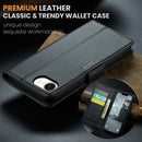 iPhone 16e CaseMe Retro Wallet Case [Black]