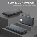 iPhone 16e CaseMe Retro Wallet Case [Black]