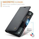 iPhone 16e CaseMe Retro Wallet Case [Black]