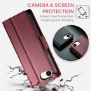 iPhone 16e CaseMe Retro Wallet Case [Maroon]