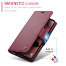 iPhone 16e CaseMe Retro Wallet Case [Maroon]