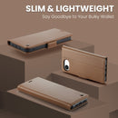 iPhone 16e CaseMe Retro Wallet Case [Brown]