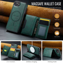 iPhone 16e 17e DG.Ming MagSafe Wallet Case Green
