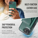 iPhone 16e 17e DG.Ming MagSafe Wallet Case Green