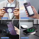 iPhone 16e DG.Ming MagSafe Wallet Case [Purple]