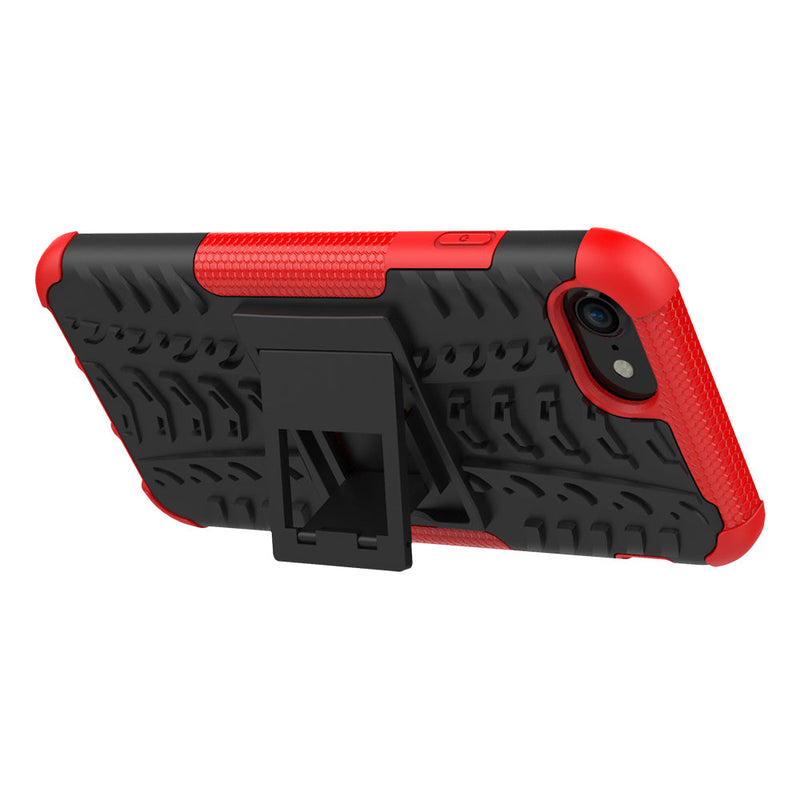iPhone SE Case (3rd Gen) Heavy Duty (Red)