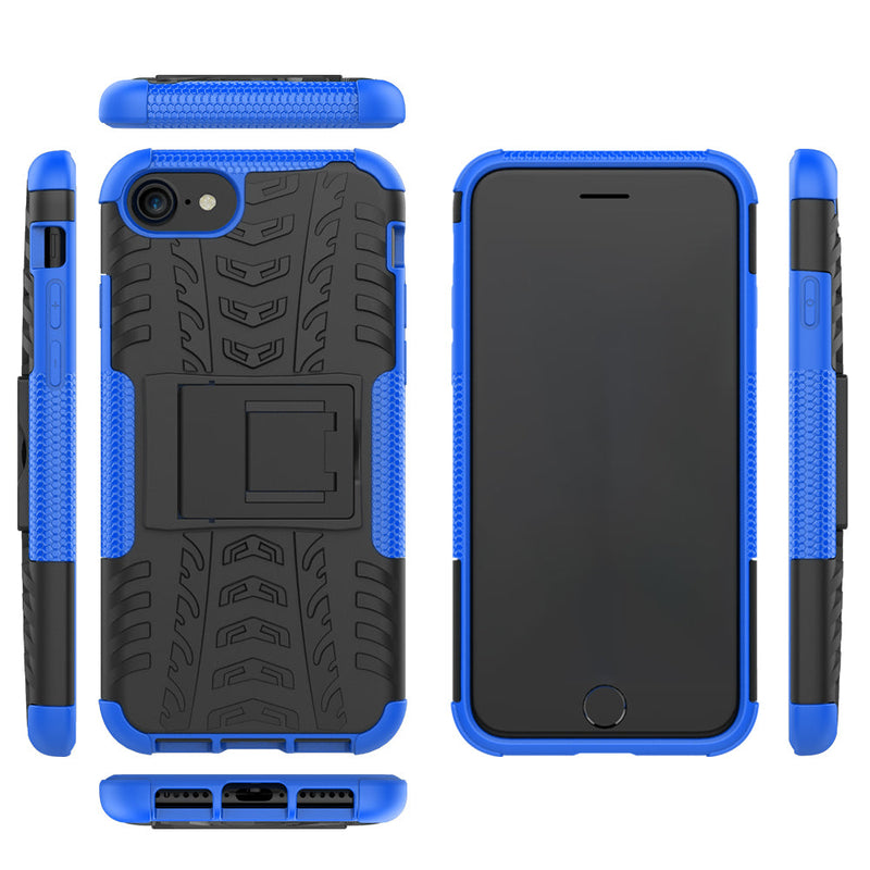iPhone SE Case (3rd Gen) Heavy Duty (Blue)