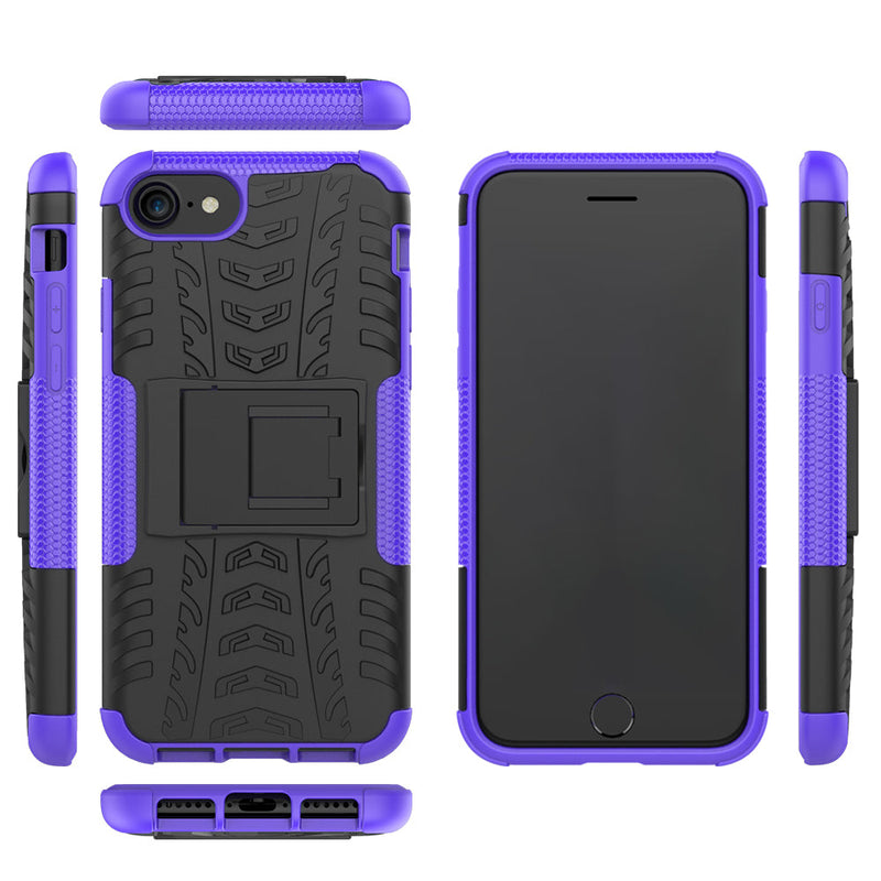 iPhone SE Case (3rd Gen) Heavy Duty (Purple)