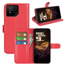 Asus ROG Phone 9 Pro PU Leather Wallet Case [Red]