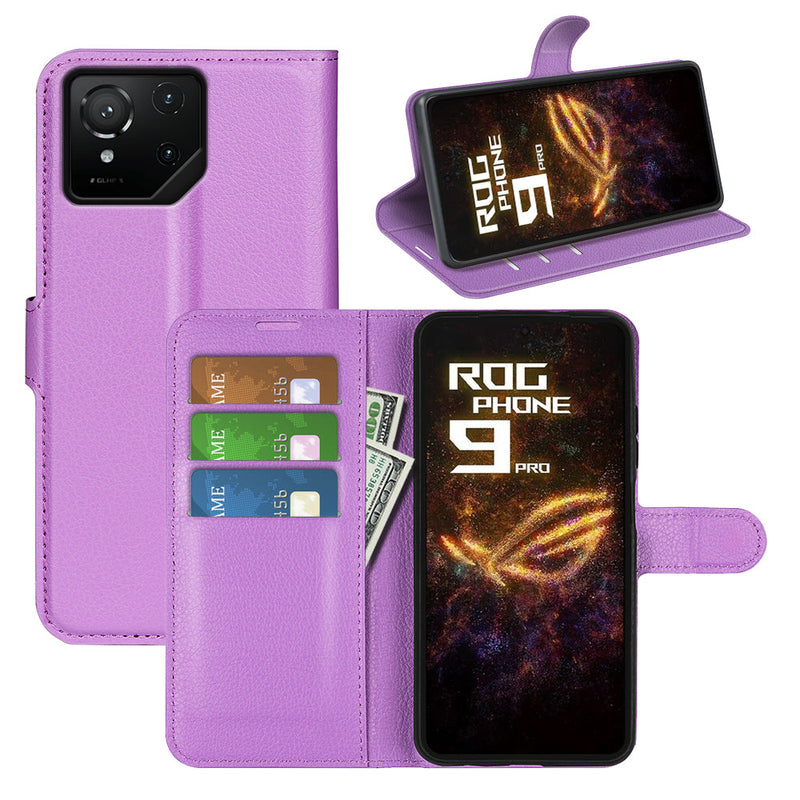 Asus ROG Phone 9 Pro PU Leather Wallet Case [Purple]