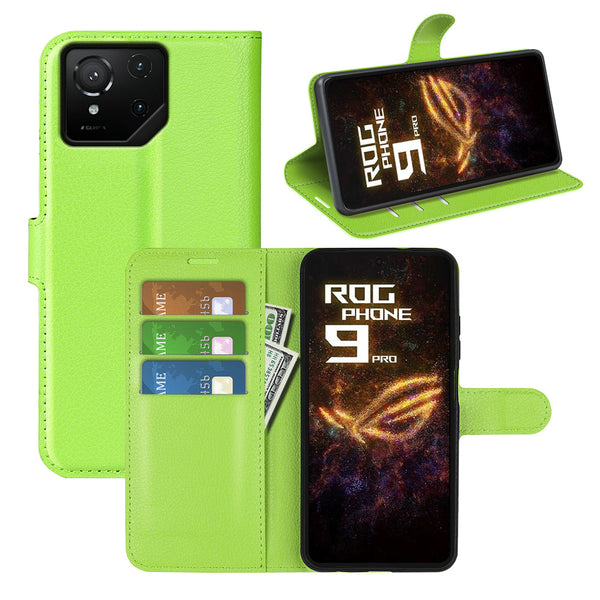 Asus ROG Phone 9 PU Wallet Case [Green]