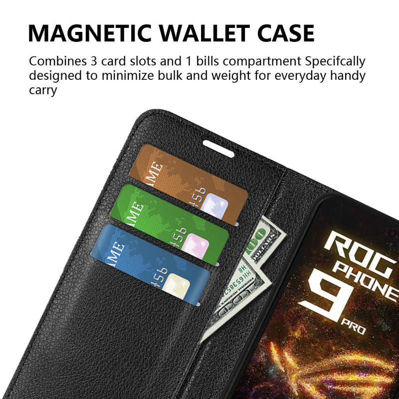 Asus ROG Phone 9 PU Wallet Case [Purple]