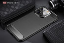 iPhone 13Pro Carbon Fibre TPU Case Slim Shockproof Cover Black