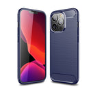 iPhone 13Pro Carbon Fibre TPU Case Slim Shockproof Cover Navy