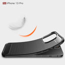iPhone 13Pro Carbon Fibre TPU Case Slim Shockproof Cover Navy